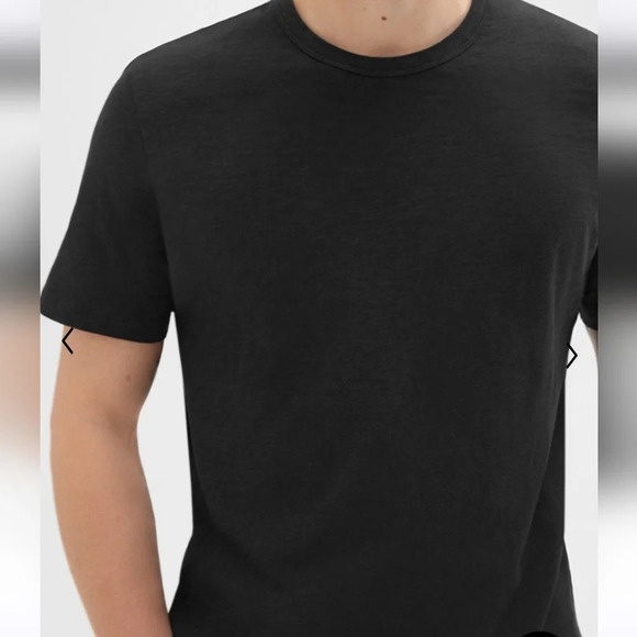 Theory Essential black Tee in Cosmos Slub 100% Cotton size XL - Picture 2 of 10
